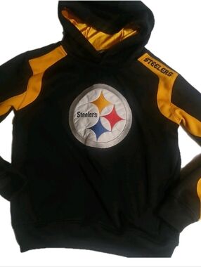 Kids Steelers Hoodie - Black and Yellow